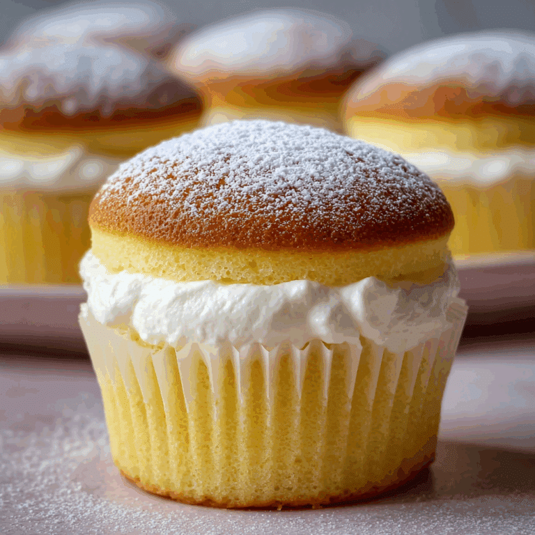 Fluffy Japanese Cotton Cheesecake Cupcakes Recipe