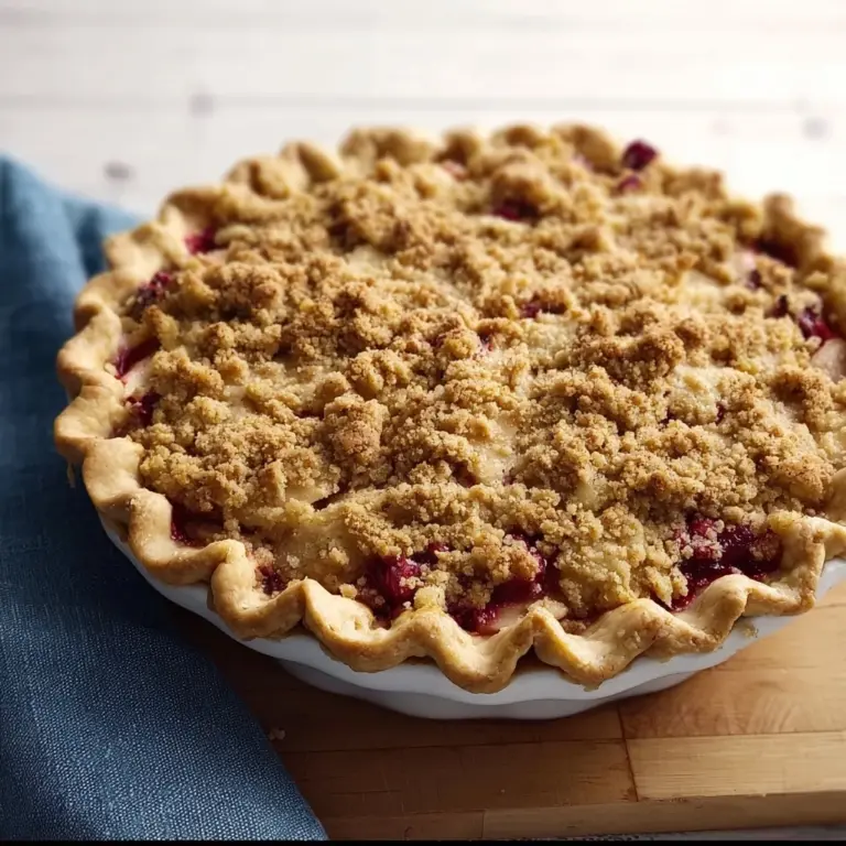 French Cranberry-Apple Pie Recipe