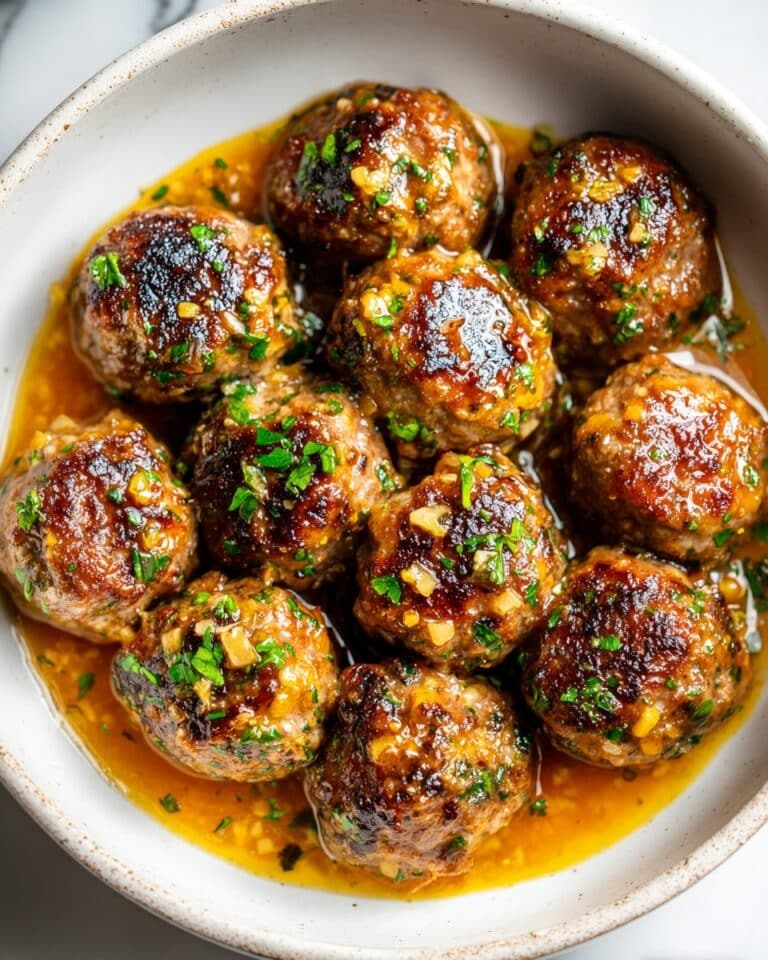 Keto Garlic Butter Meatballs Recipe