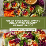 Vegetable Spring Rolls with Peanut Sauce Recipe