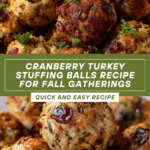 Cranberry Turkey Stuffing Balls Recipe