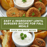 Easy 6-Ingredient Lentil Burgers Recipe