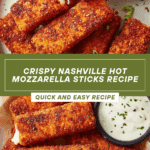 Crispy and Spicy Nashville Hot Mozzarella Sticks Recipe