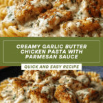 Creamy Garlic Butter Chicken & Rotini in Parmesan Sauce Recipe