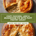Chicken, Leek and Mushroom Pie Recipe