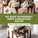 No Bake Peppermint Oreo Cheesecake Recipe