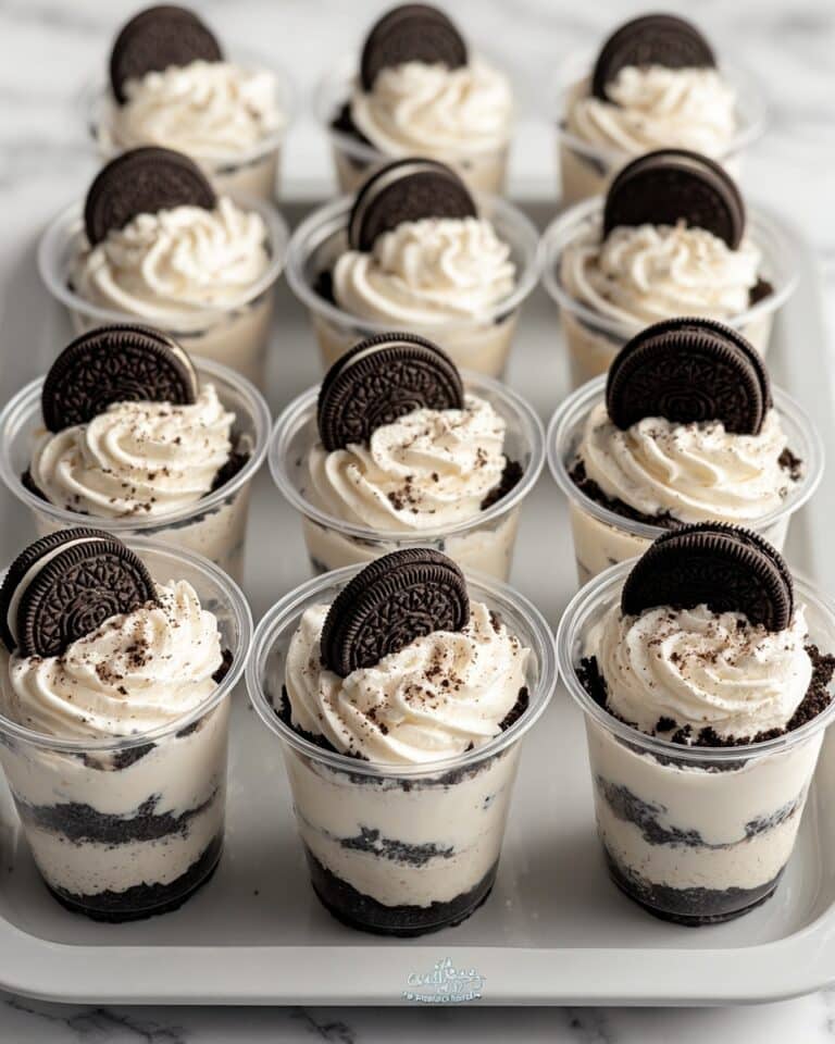 Mini Oreo Dessert Cups with Whipped Cream Cheese Filling Recipe