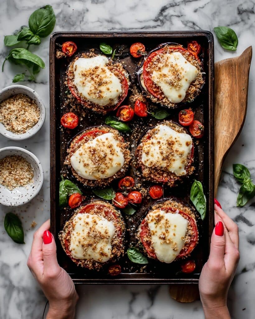 Sheet Pan Mushroom Parmigiana Recipe