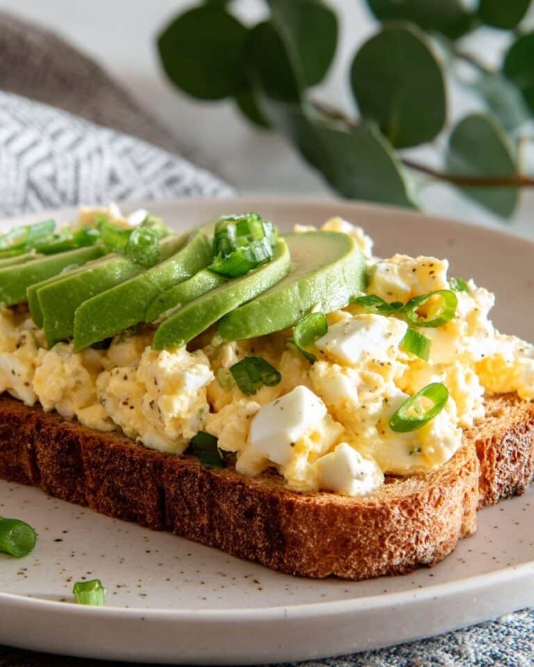 Egg Salad with Cottage Cheese on Sourdough Toast Recipe