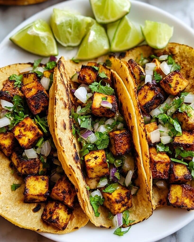 Crispy Vegetarian Tofu Tacos Recipe