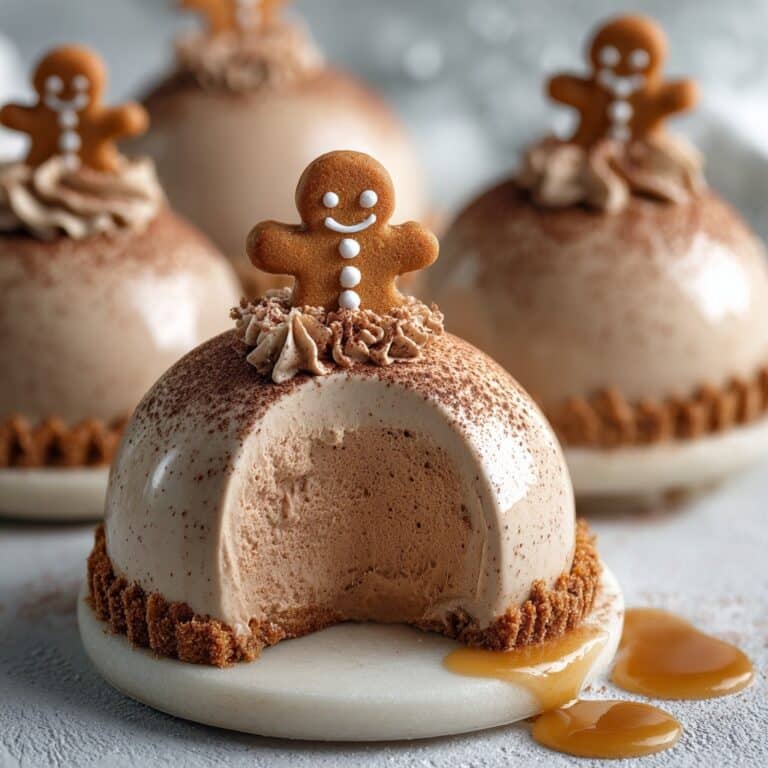 Gingerbread Latte Mousse Domes Recipe