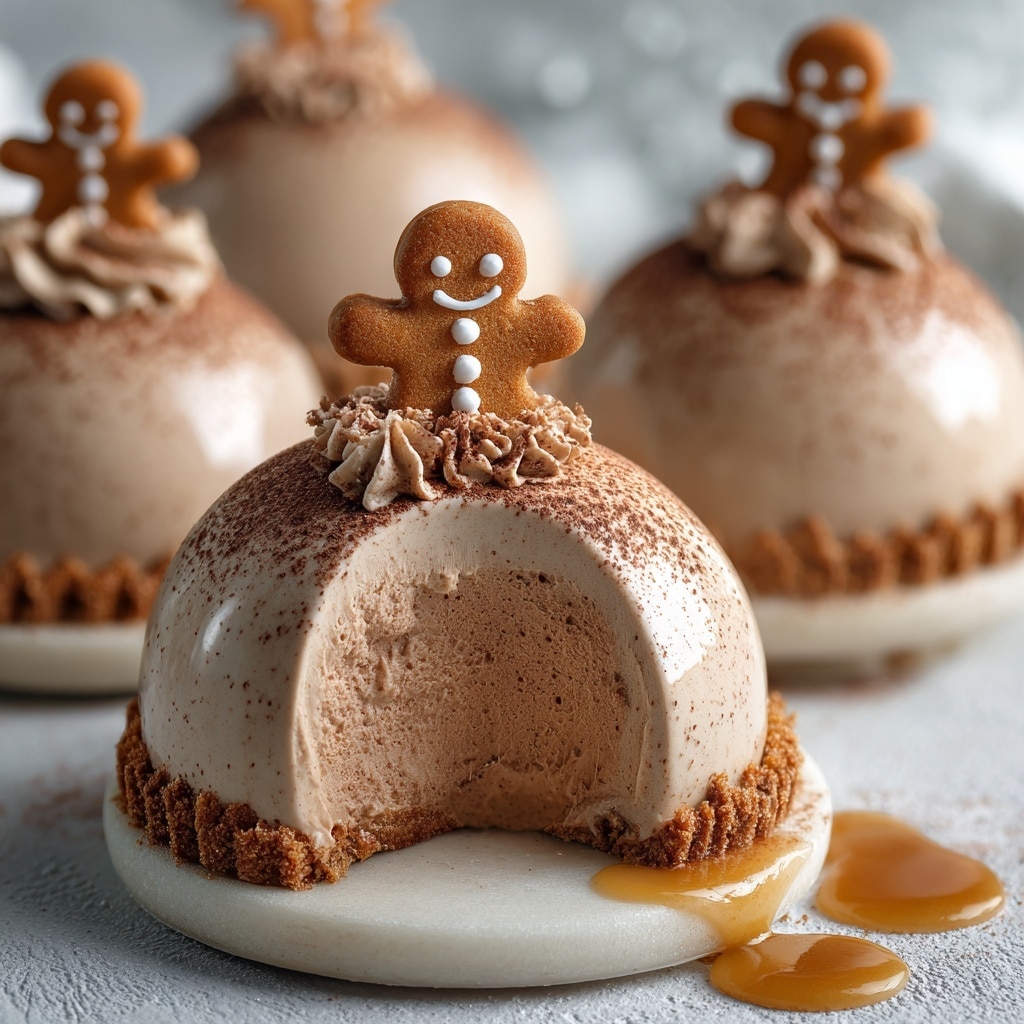 Gingerbread Latte Mousse Domes Recipe