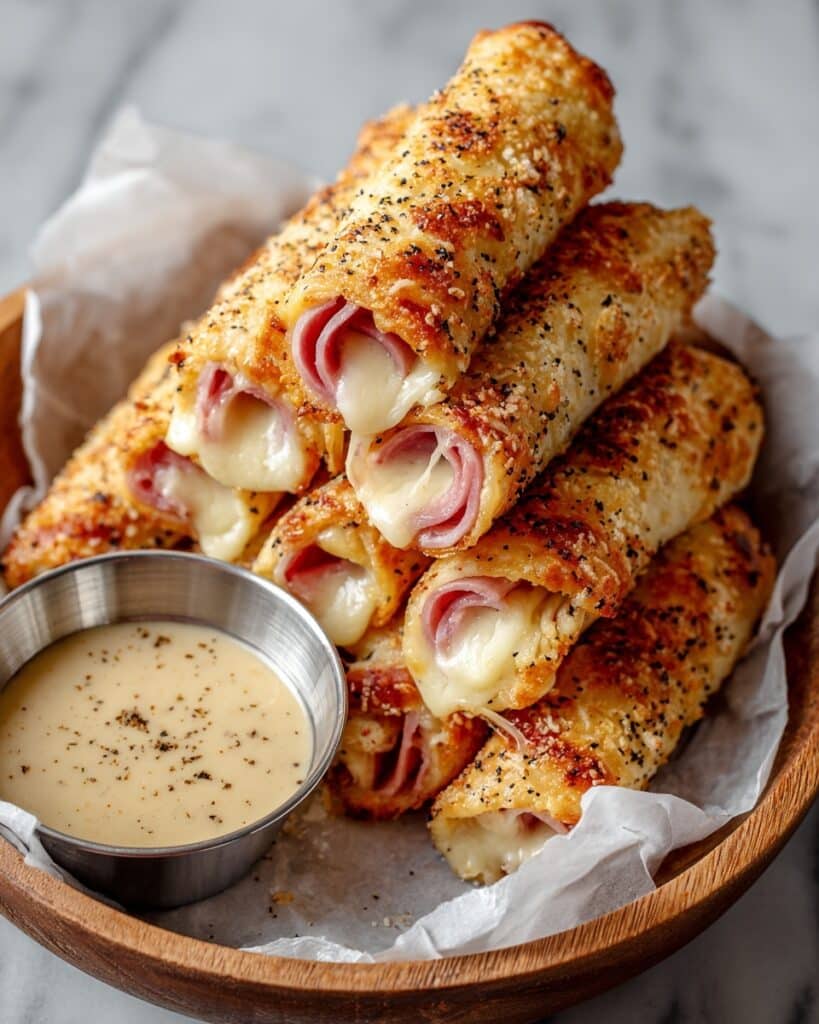 Ham and Cheese Puff Pastry Sticks Recipe