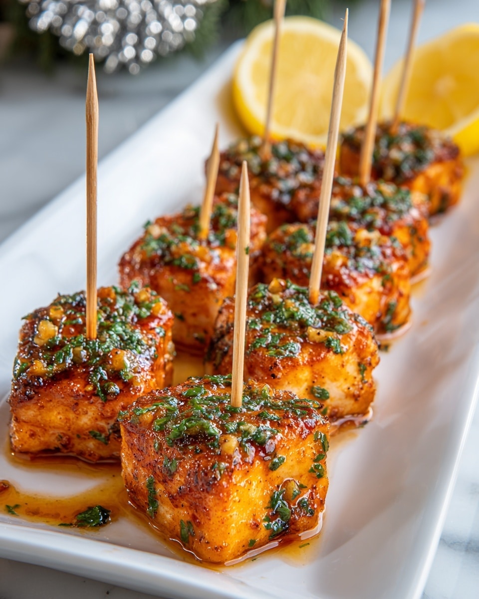 Hot Honey Salmon Bites Recipe