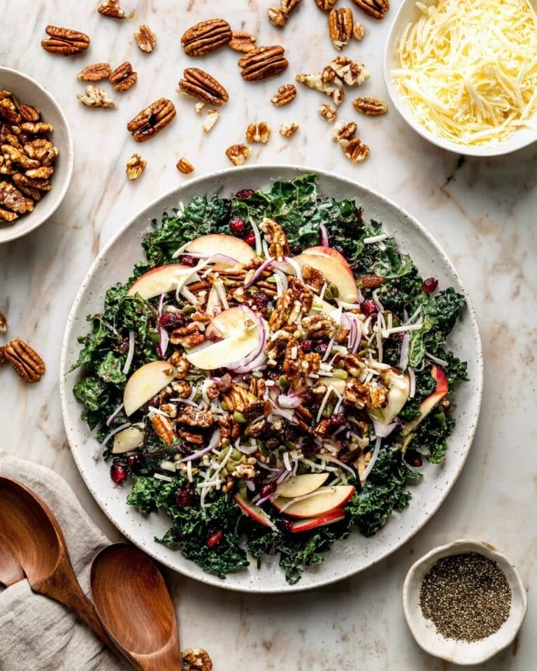 Manchego Apple Kale Farro Salad Recipe
