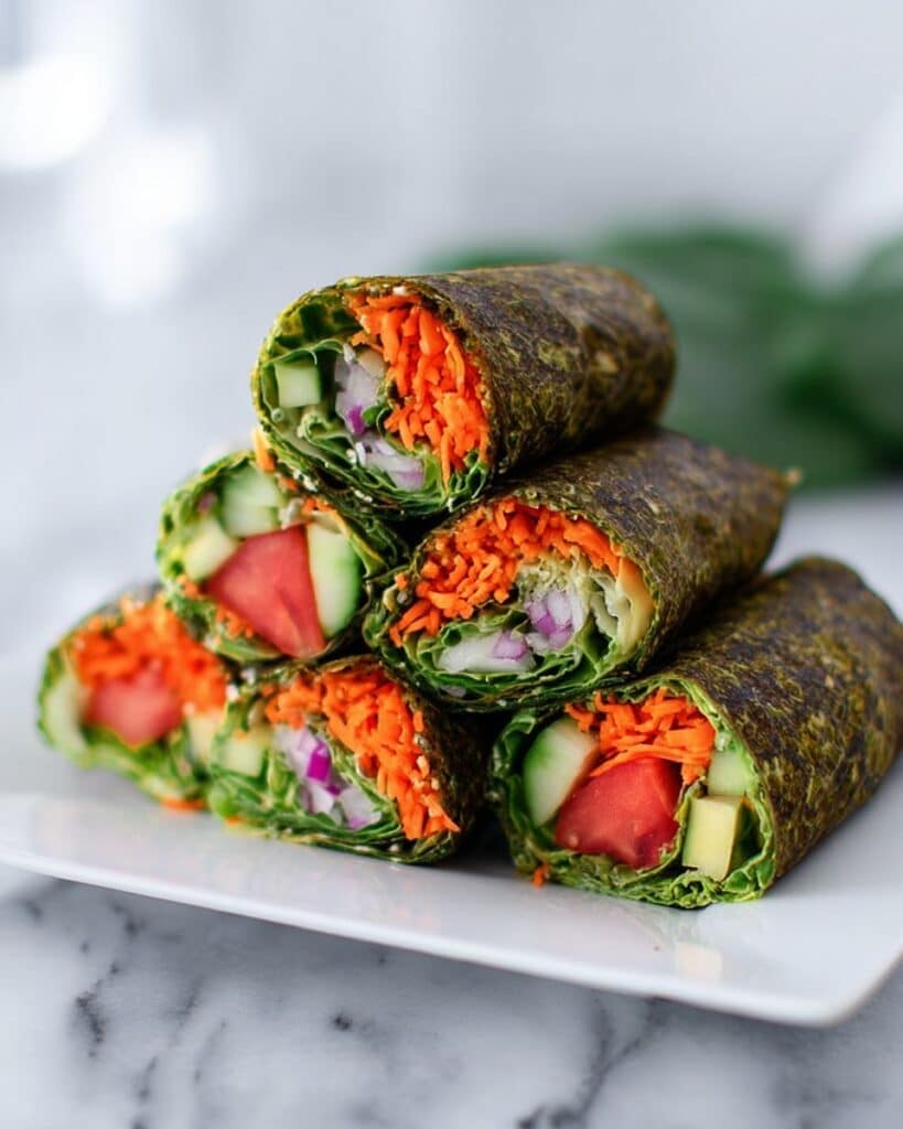 Raw Guacamole Burrito in Zucchini & Flaxseed Wrap Recipe