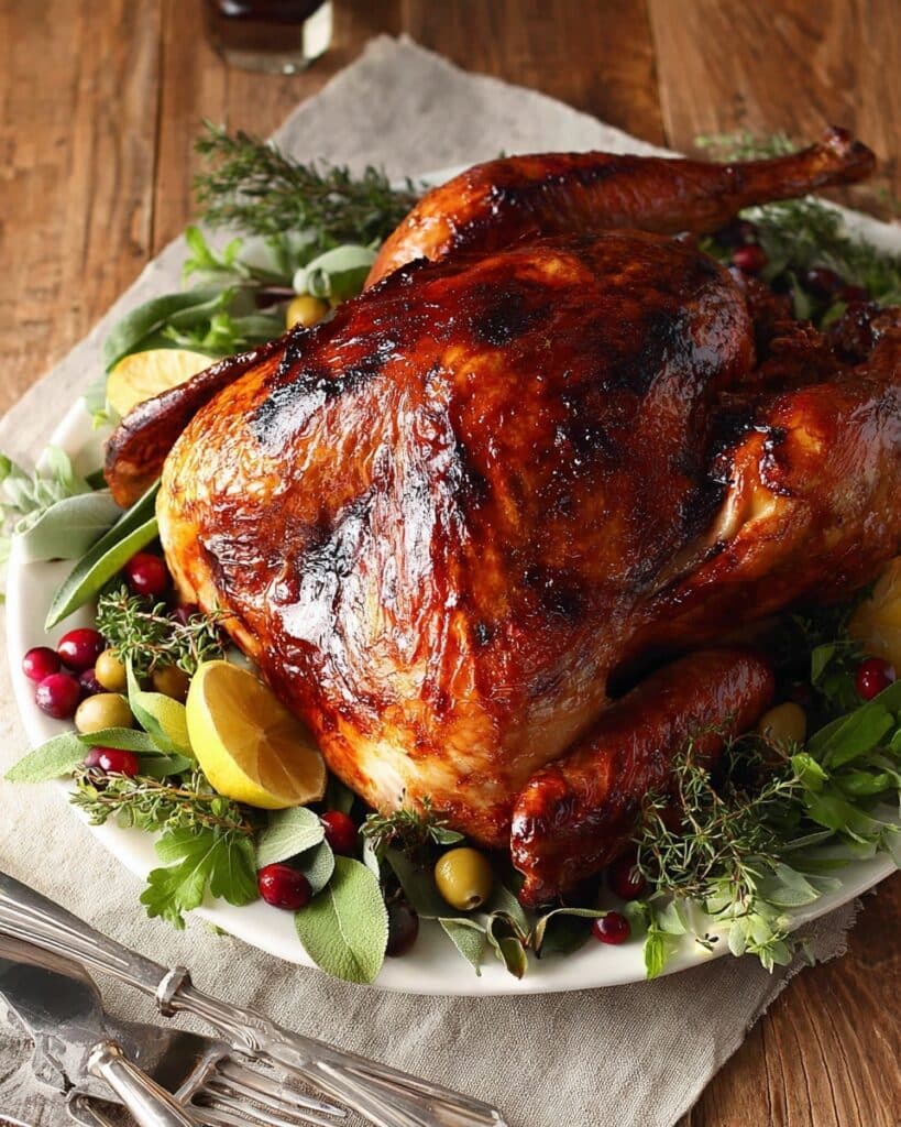 Herb Butter Roast Turkey Recipe