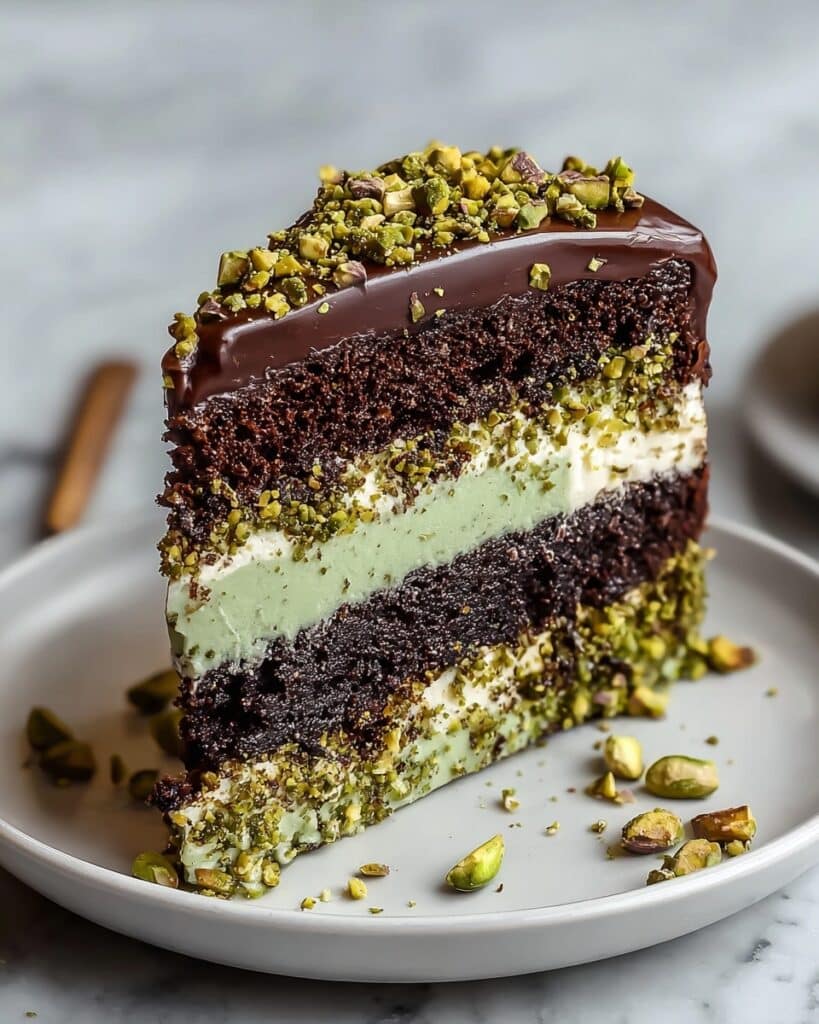 Dubai Chocolate Pistachio Cake Recipe