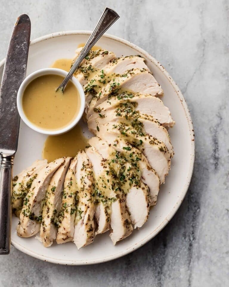 Juicy Slow Cooker Turkey Breast with Garlic-Herb Butter Recipe
