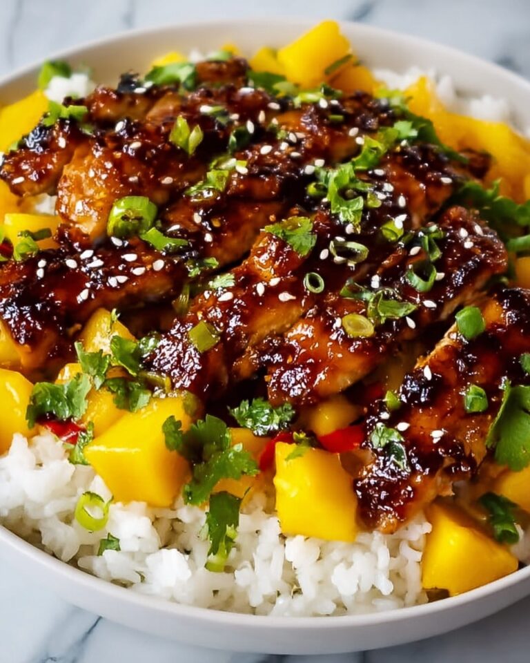 Sweet & Savory Asian Mango Glazed Chicken Twists Recipe
