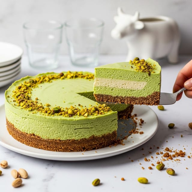 No-Bake Pistachio Cheesecake Recipe