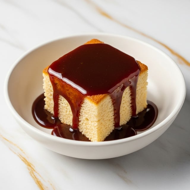 Gingerbread Pudding Cake with Toffee Sauce Recipe