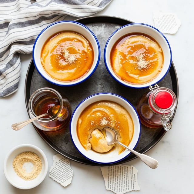 Brown Sugar Milk Pudding with Kinako Recipe