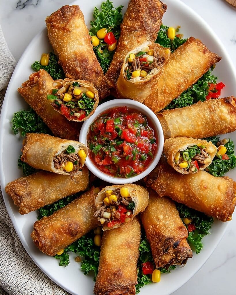 Mexican Chicken Egg Rolls Recipe