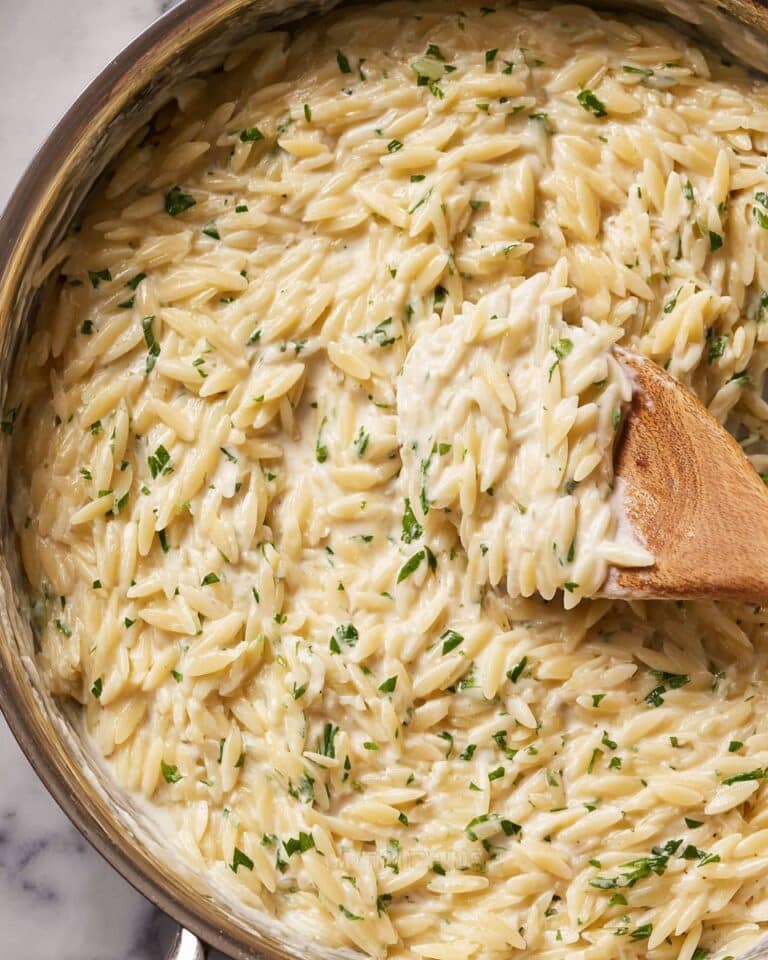 Garlic Parmesan Orzo Recipe