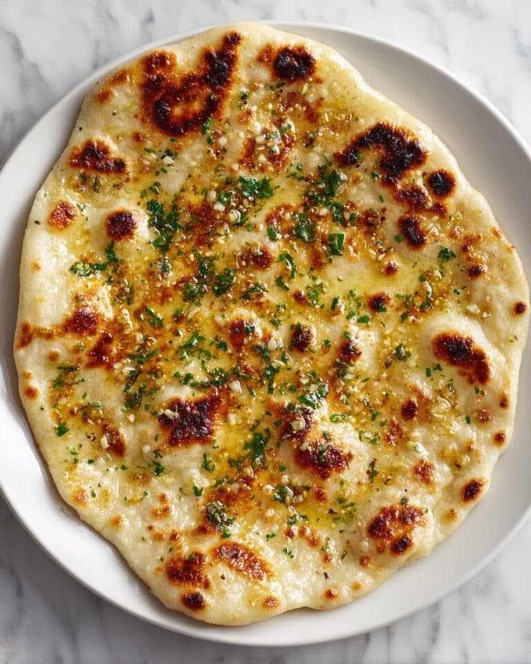 Homemade Garlic Naan Bread Recipe