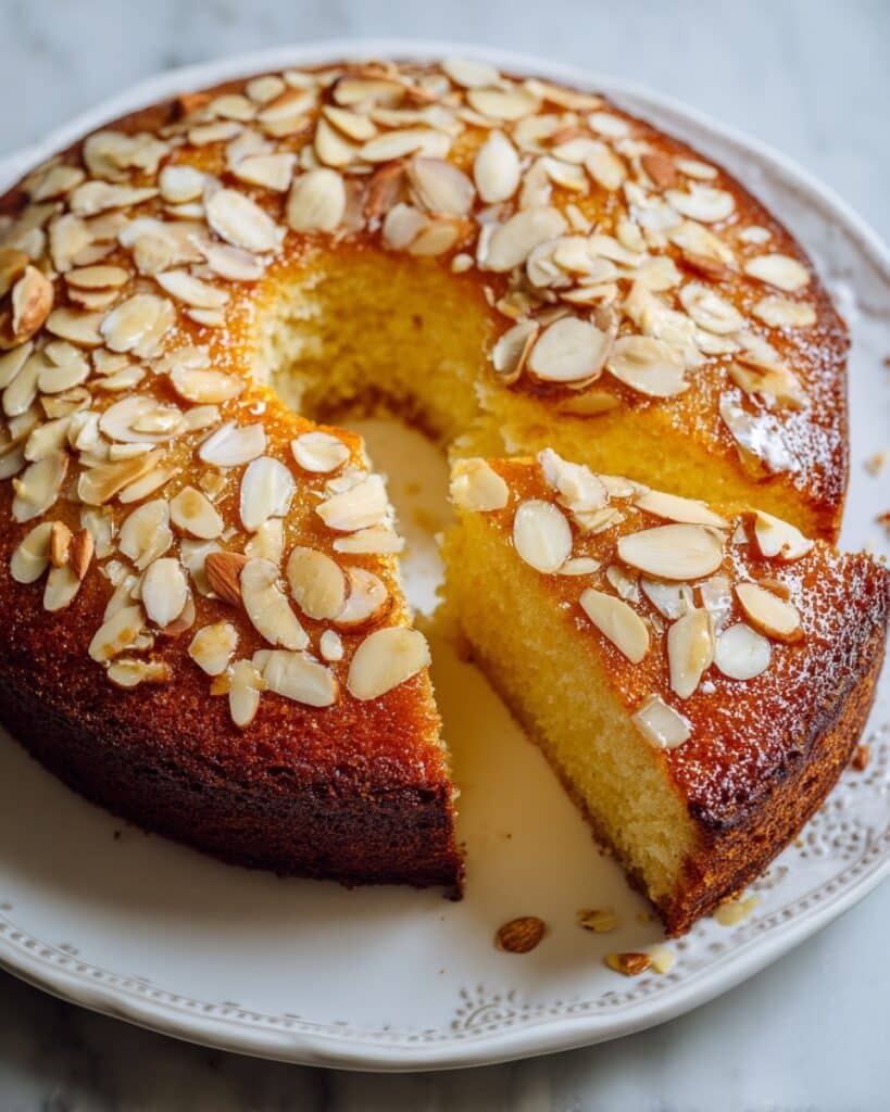Almond Honey Semolina Cake Recipe