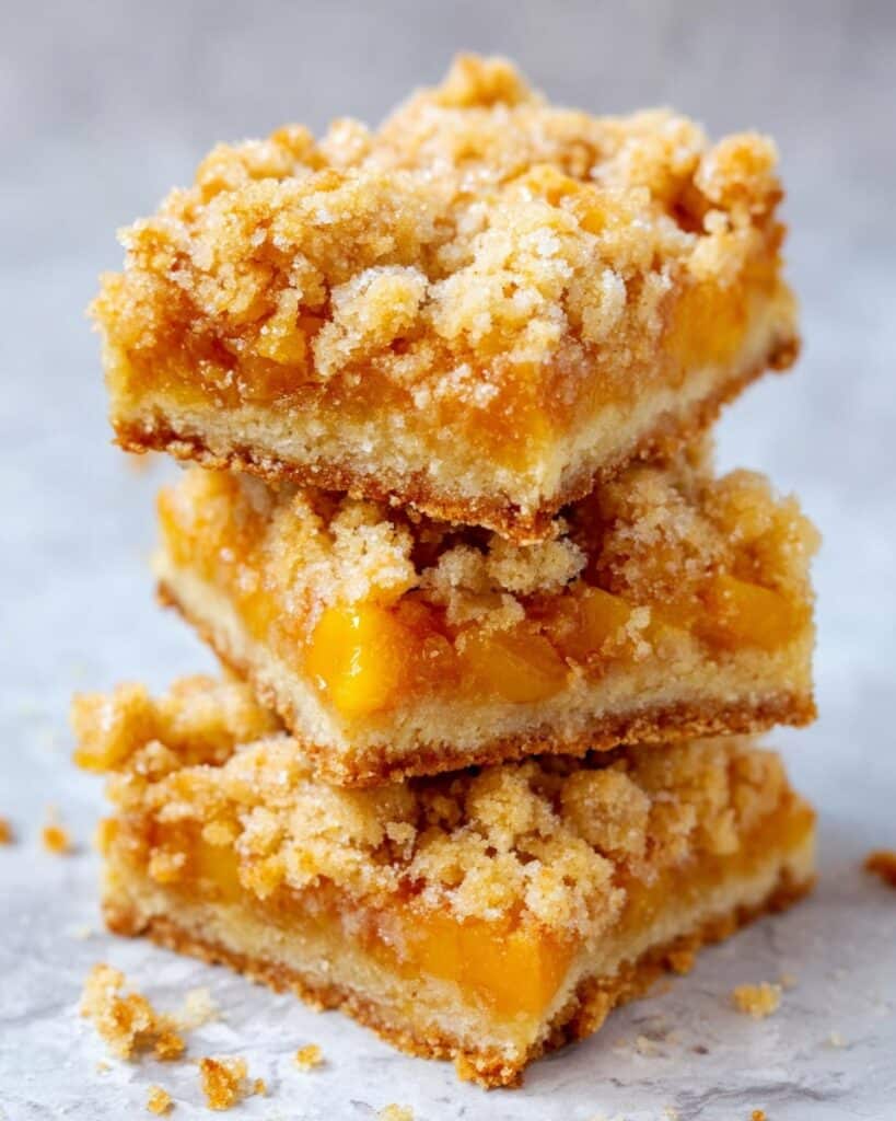Mango Oatmeal Crumble Bars Recipe