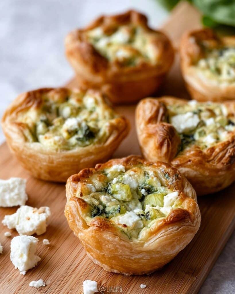 Spinach and Feta Puff Pastries Recipe