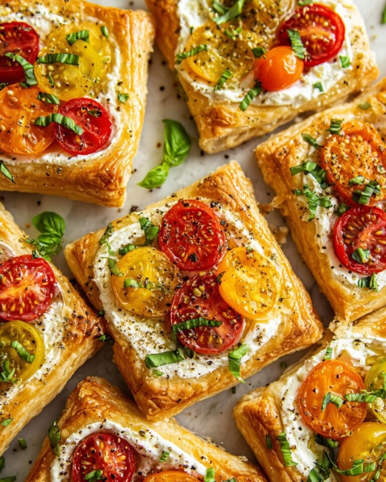 Tomato Tartlets with Puff Pastry Recipe
