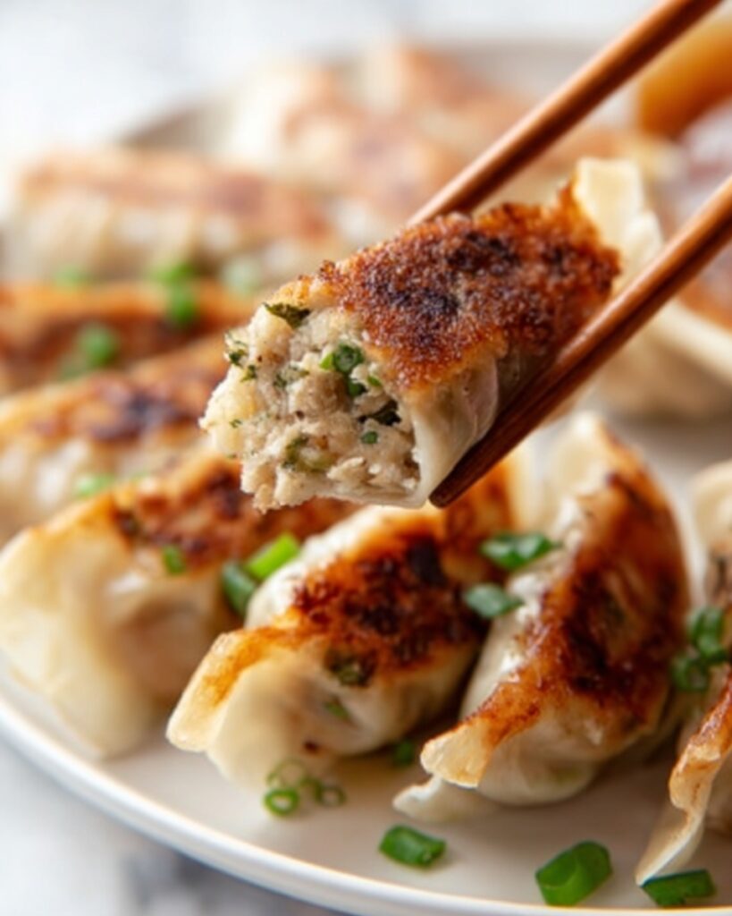 Rice Paper Dumplings with Crispy Pan-Fried Filling and Delicious Dipping Sauce Recipe