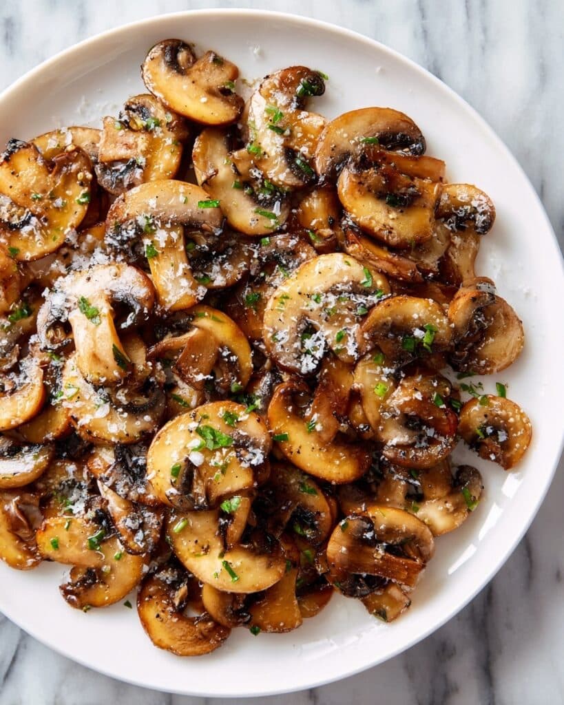 15-Minute Air Fryer Mushrooms with Parmesan and Thyme Recipe