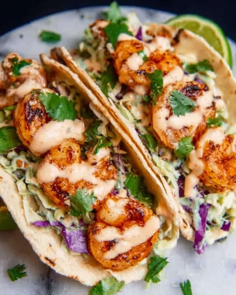 15 Minute Easy Shrimp Tacos Recipe