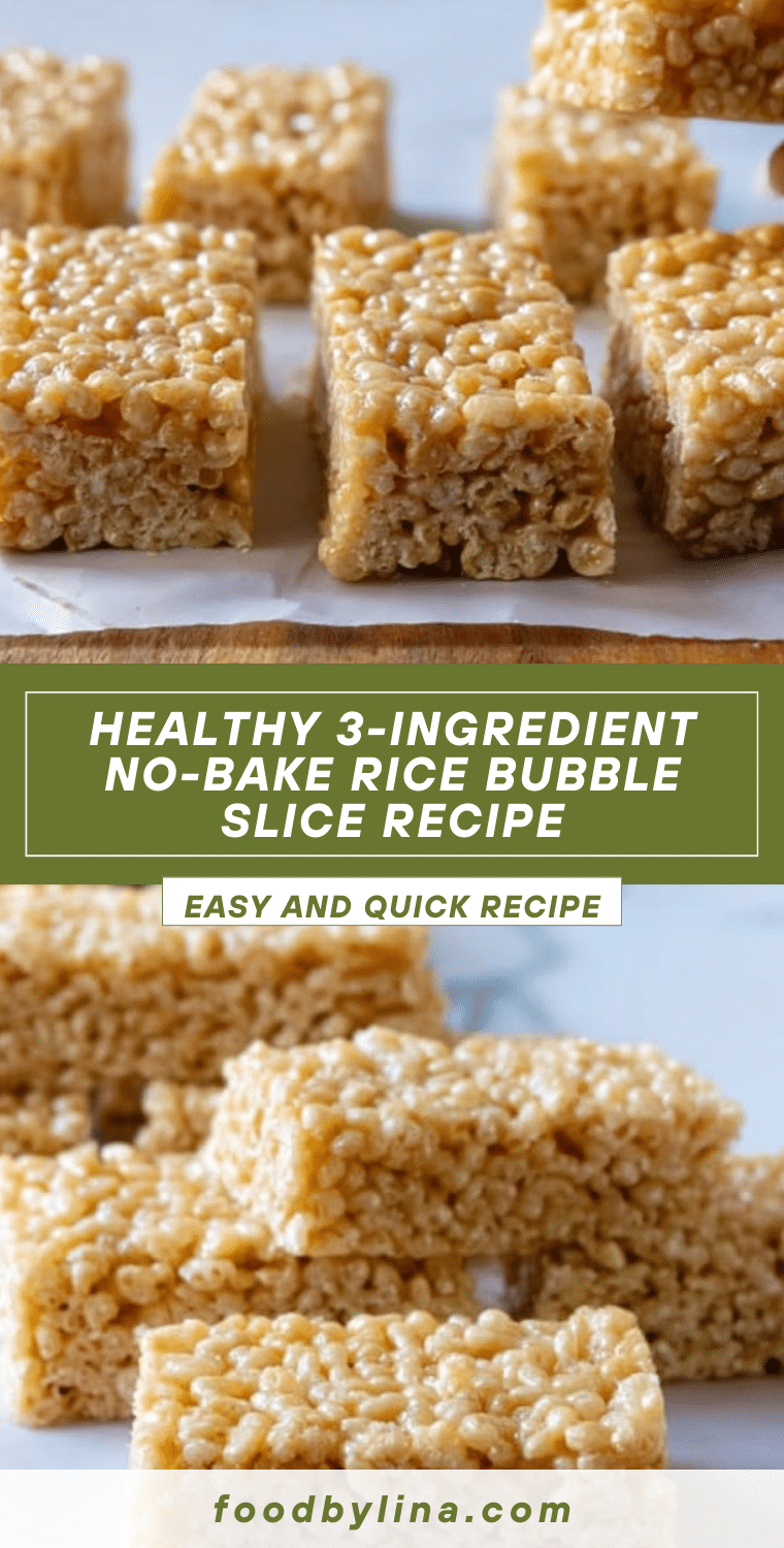 Clean Eating Rice Bubble Slice: Healthy No-Bake Snack