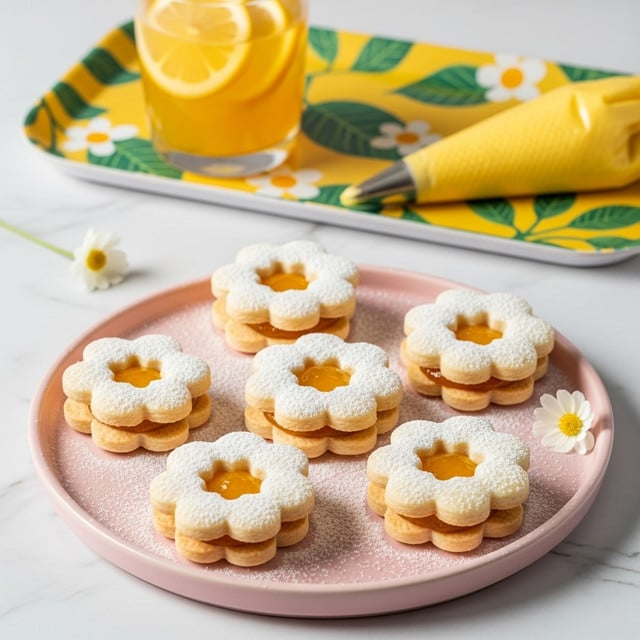 Vegan Lemon Curd Shortbread Cookies Recipe