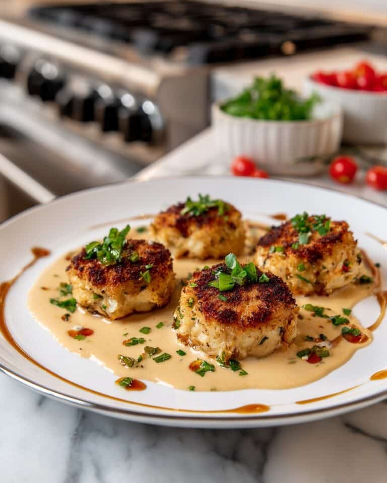 Louisiana Crab Cakes with Spicy Creole Sauce Recipe