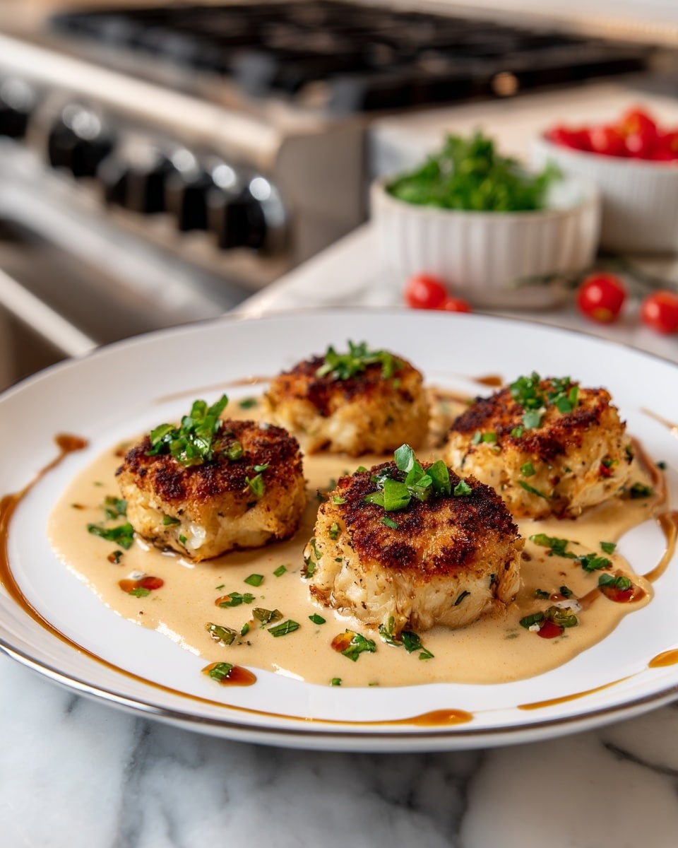 Louisiana Crab Cakes with Spicy Creole Sauce Recipe