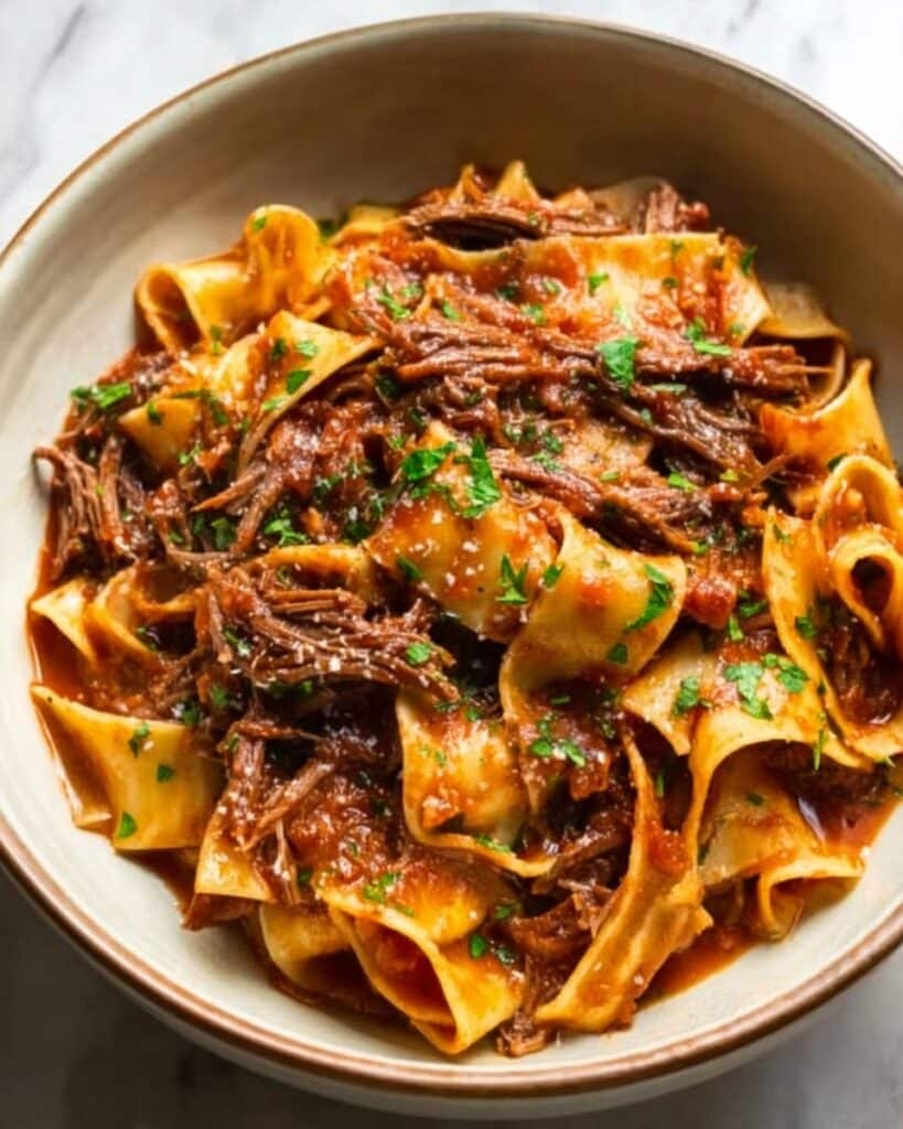 Crockpot Short Rib Ragu with Pappardelle Recipe