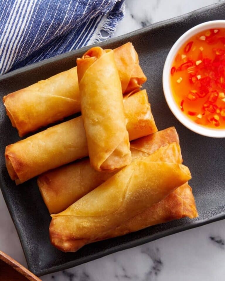 Homemade Vegetarian Spring Rolls with Crispy Shells Recipe