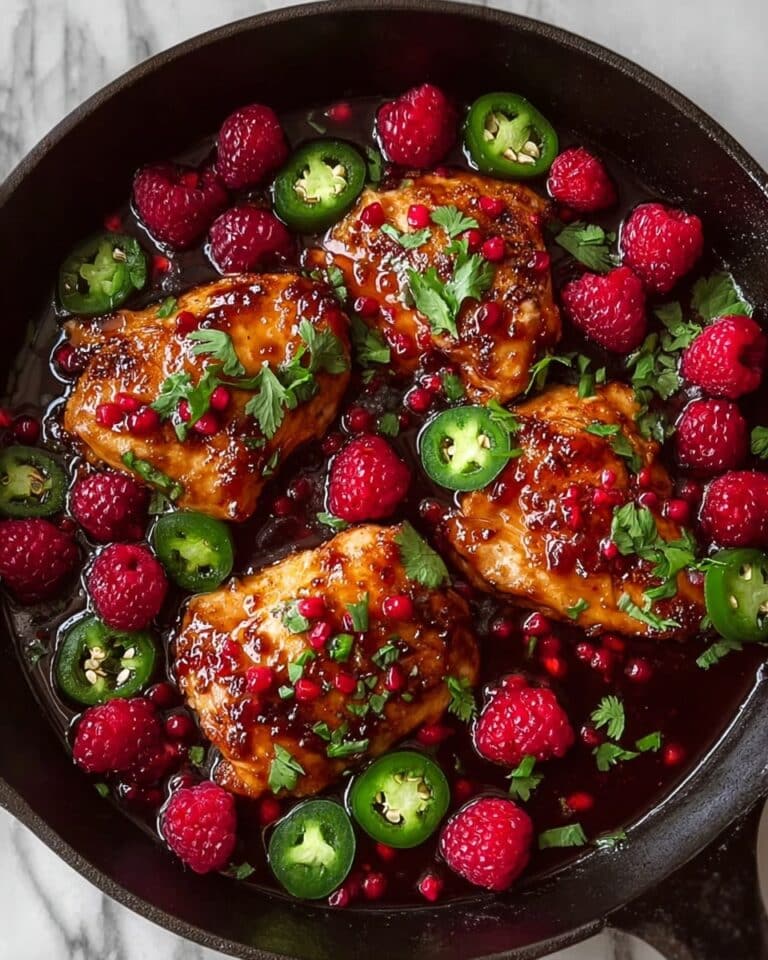 Sweet and Spicy Jalapeno Raspberry Chicken in Just 25 Minutes Recipe