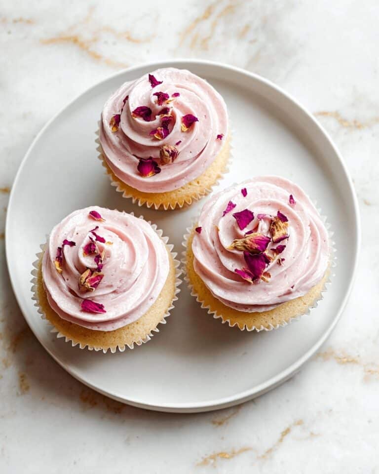 Vanilla Rose Cupcakes Recipe