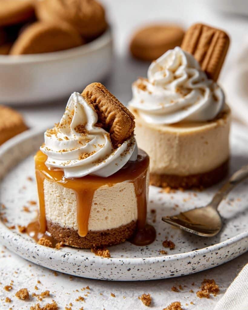 No Bake Mini Biscoff Cheesecakes Recipe