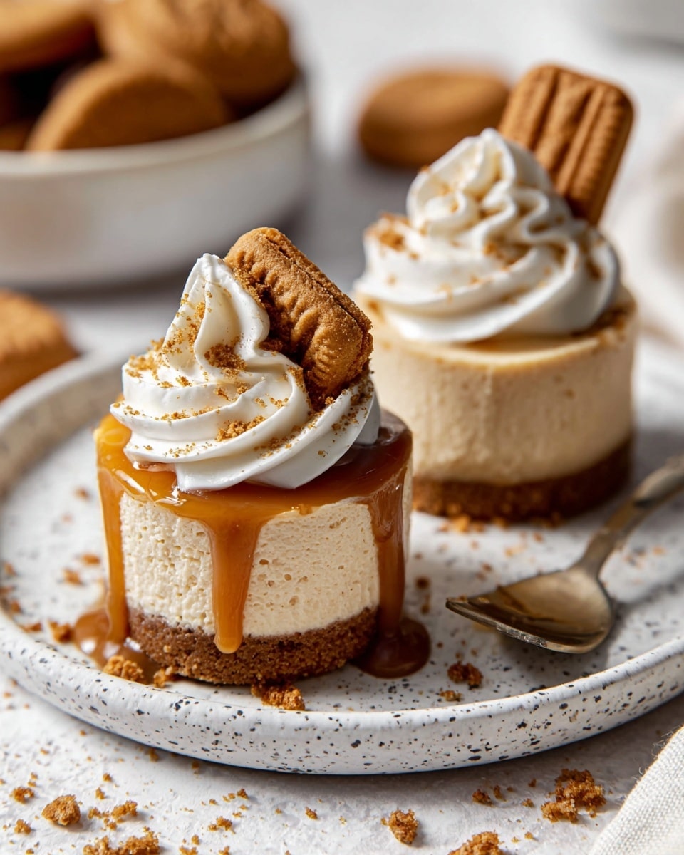 No Bake Mini Biscoff Cheesecakes Recipe