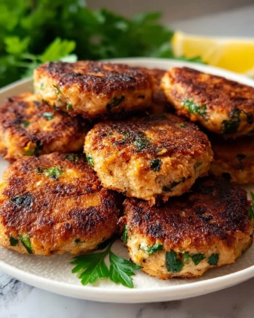 Mediterranean Chicken Patties Recipe