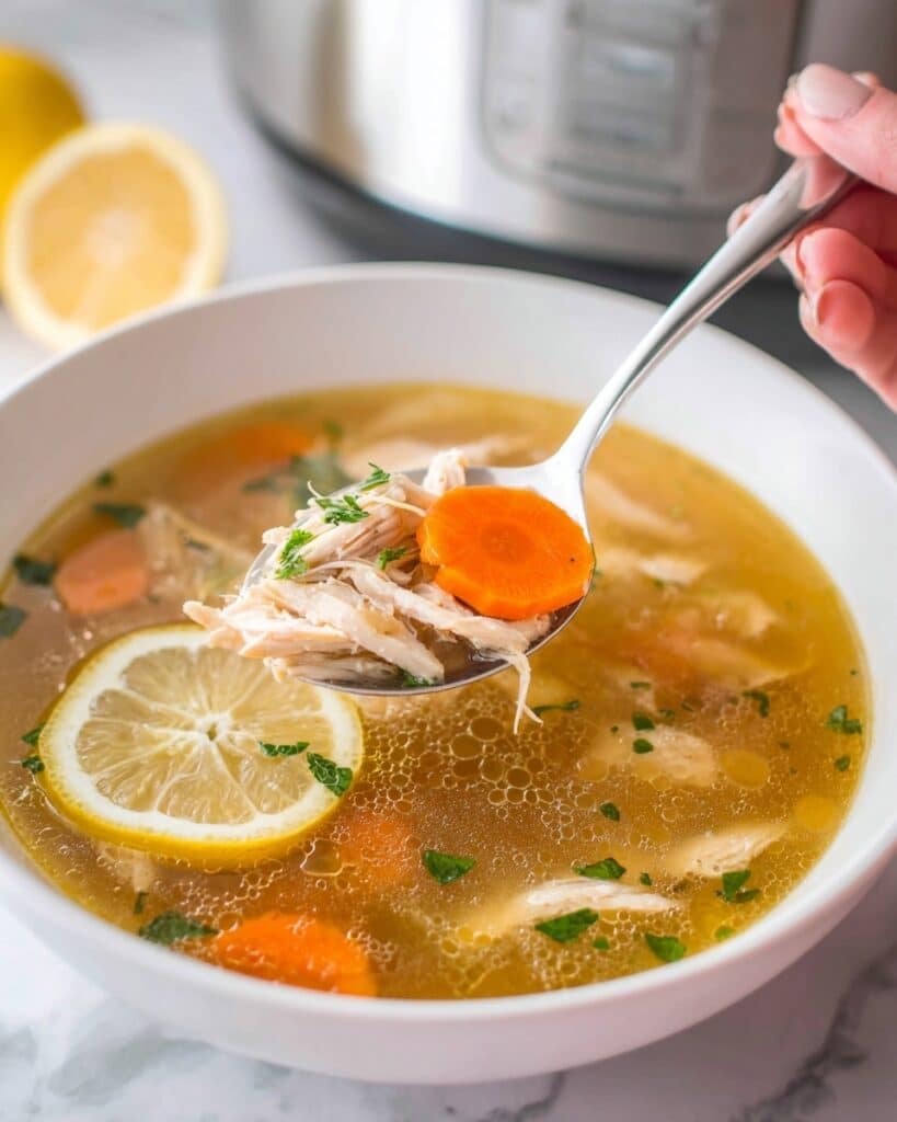 Crockpot Lemon Chicken Soup Recipe