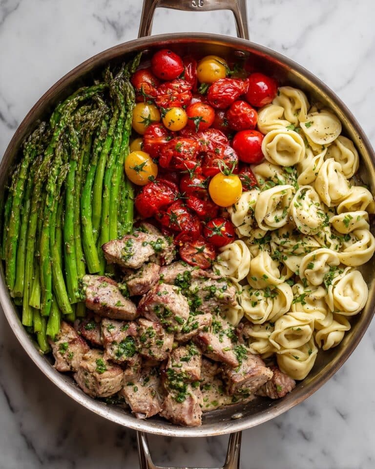 Pesto Chicken Tortellini and Veggies Recipe